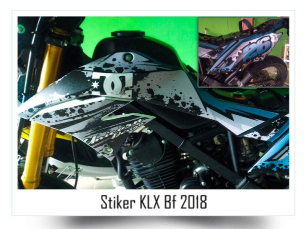Stiker decal Kawasaki KLX Bf 2018